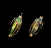 Een stel antieke gouden insectbroches