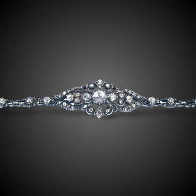 Antique bracelet with rose cut diamonds - #1