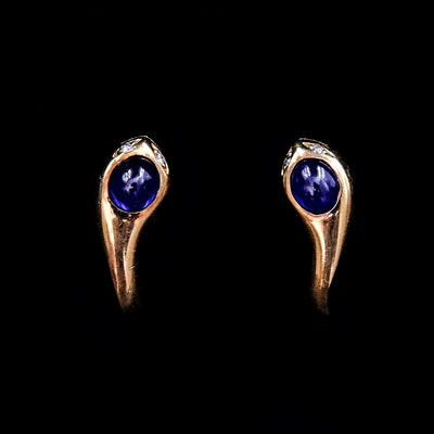 Gouden slangenoorbellen - #1