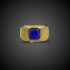Vintage gouden ring met lapis lazuli - #1