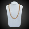 Vintage collier van roségouden kralen