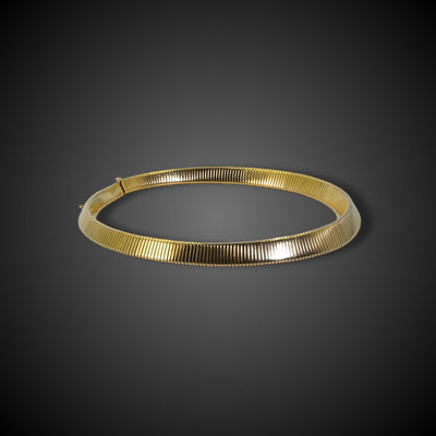 Vintage gouden tubogas collier - #1