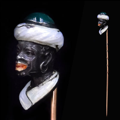 Antieke sultan speld met smaragd - #1