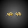 Antieke gouden oorbellen met oudslijpsel diamanten - #2