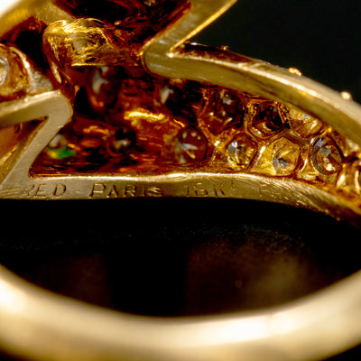 FRED ring met robijn, samaragd en diamant - #5