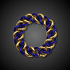 Fantastische antieke gourmet armband in koningsblauw