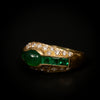 Vintage ring met smaragd en diamant - #3