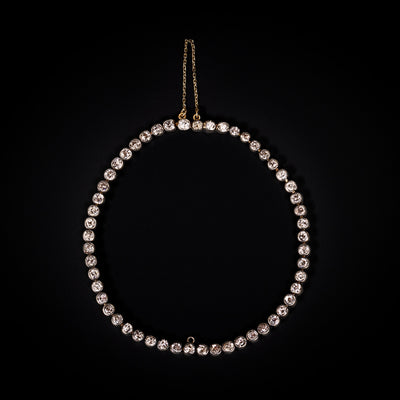 Twee rivière armbanden in goud, platina en diamant - #7