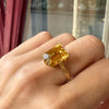 Gouden ring met citrien en diamant - #7