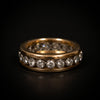 Vintage alliance ring with diamond - #1
