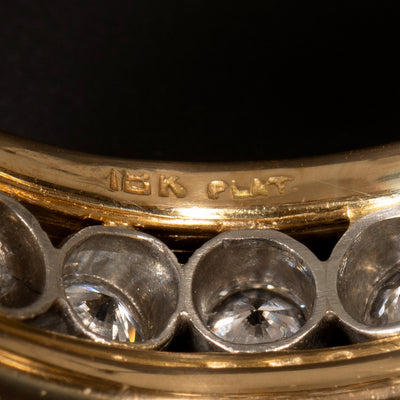 Vintage alliance ring with diamond - #7