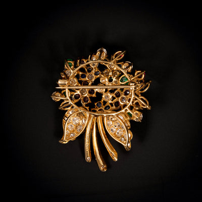 Vintage bloemenbroche Oscar Heyman - #2