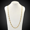 Antiek collier in twee kleuren goud