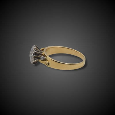 Antieke gouden ring met diamant - #2