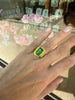 Vintage gold ring with green tourmaline - #4