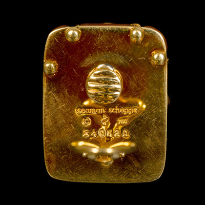 Oorclips met cornalijn en citrien - #5