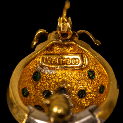 Ladybug brooch with emeralds and diamonds - #6