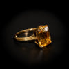 Gouden ring met citrien en diamant - #3