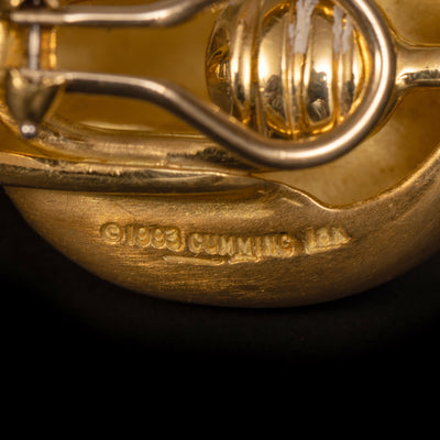 Matgouden oorbellen Angela Cummings - #3