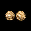 Vintage gold earrings with pearls