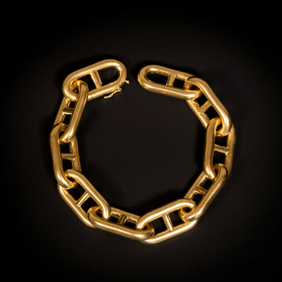 Vintage gouden schakelarmband - #3