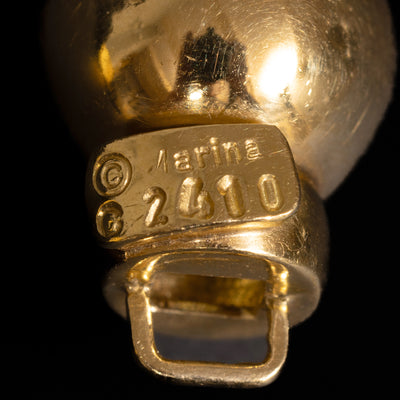 Vintage necklace with gold and cornelian beads - #5