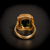 Vintage gold ring with green tourmaline - #3