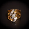 Vintage gouden ring met diamant