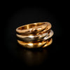 Vintage bandring drie kleuren goud - #3