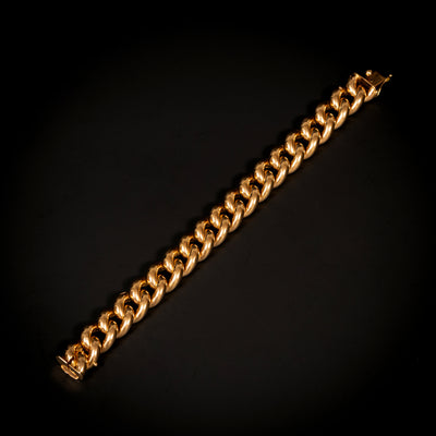 Vintage gouden armband van gourmetschakels - #2