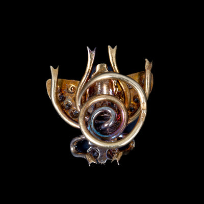 Insect brooch made of 18k gold with diamonds - #5