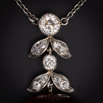 Antieke granaten hanger met ster - #3