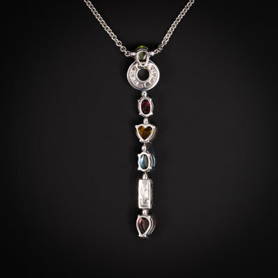 Bulgari necklace with gemstones and diamonds - #2