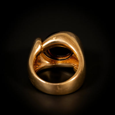 Vintage gouden ring met granaat - #4