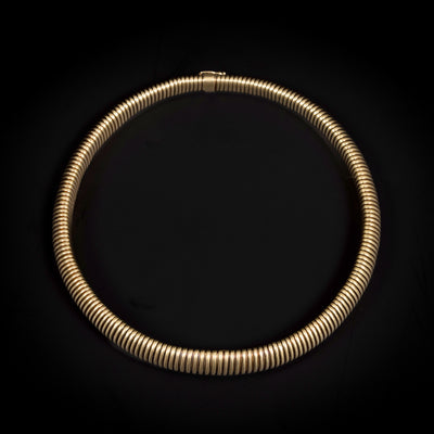 Tubogas necklace in 14k gold - #1