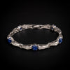 Waslikoff platinum bracelet with diamond and star sapphire - #2