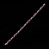 McTigue platinum bracelet with star ruby and diamonds - #3