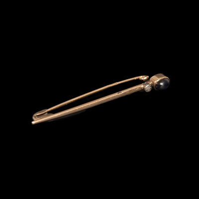 Bar brooch with sapphire and diamond - #5