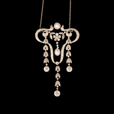 Belle Epoque pendant in platinum - #1