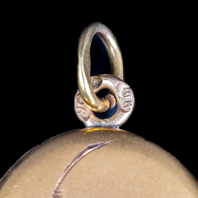 Gold medallion with ruby - #4