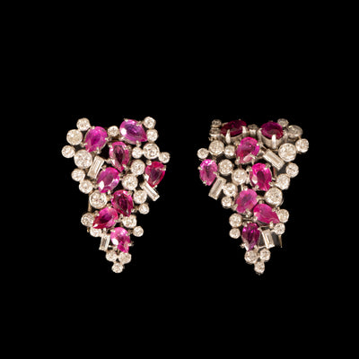 Antieke platina dubbelbroche - #3