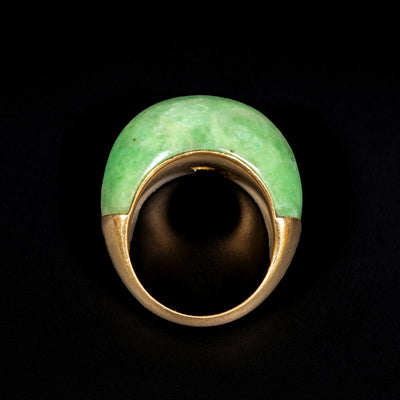 Vintage gouden ring met jade - #3