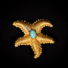 Gouden zeester broche of hanger - #4