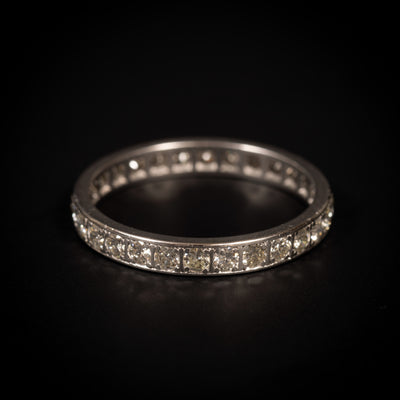 Alliancering met diamant - #2