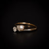 Antieke ring met parel en diamant - #4