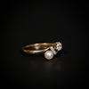 Antieke ring met parel en diamant - #7