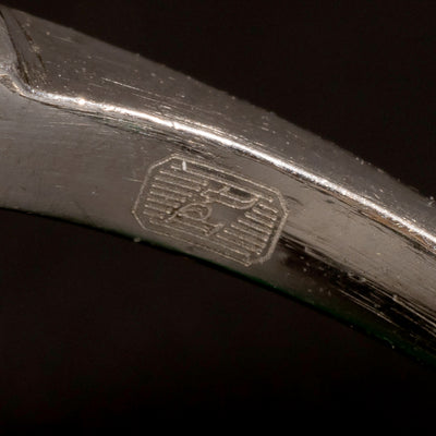 Art Deco ring met smaragd en diamant - #5