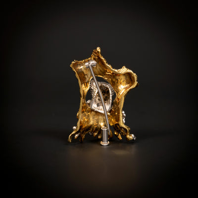 Vintage Italiaanse boommarter broche - #2