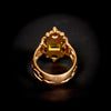 Antique ring with tourmaline and citrine - #4