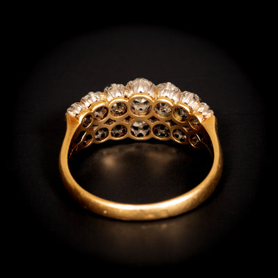 Antieke ring in goud, platina en diamant - #2